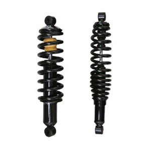 Shock absorber with bearing spring